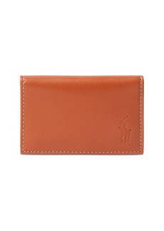 Ralph Lauren Polo Polo Ralph Lauren Burnished Leather Card Wallet