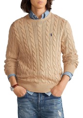 Ralph Lauren Polo Polo Ralph Lauren Cable-Knit Cotton Crewneck Sweater
