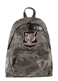 Ralph Lauren Polo POLO RALPH LAUREN Camouflage canvas backpack with tiger