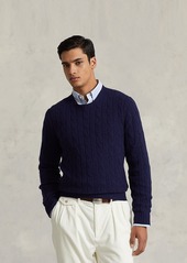 Ralph Lauren Polo Polo Ralph Lauren Cashmere Cable Knit Crewneck Sweater