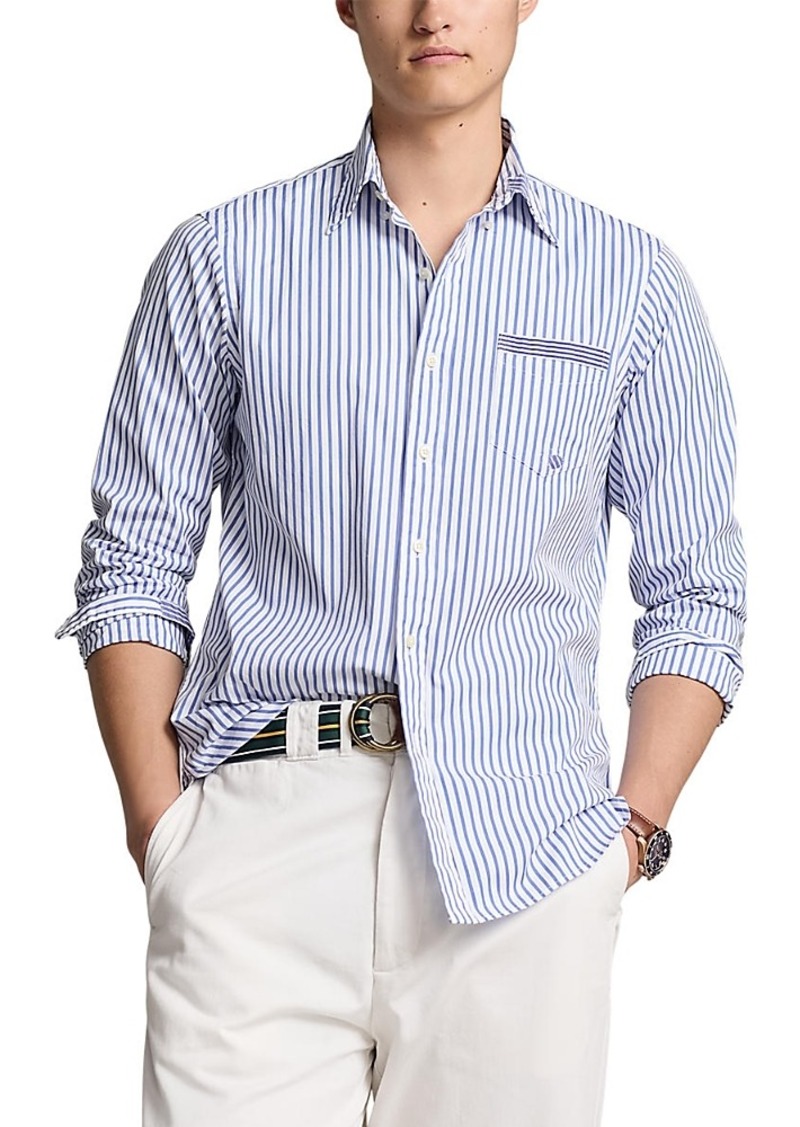 Ralph Lauren Polo Polo Ralph Lauren Cotton & Linen Striped Button Shirt
