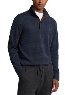 Ralph Lauren Polo Polo Ralph Lauren Cotton Blend Double Knit Quarter Zip Mock Neck Sweater