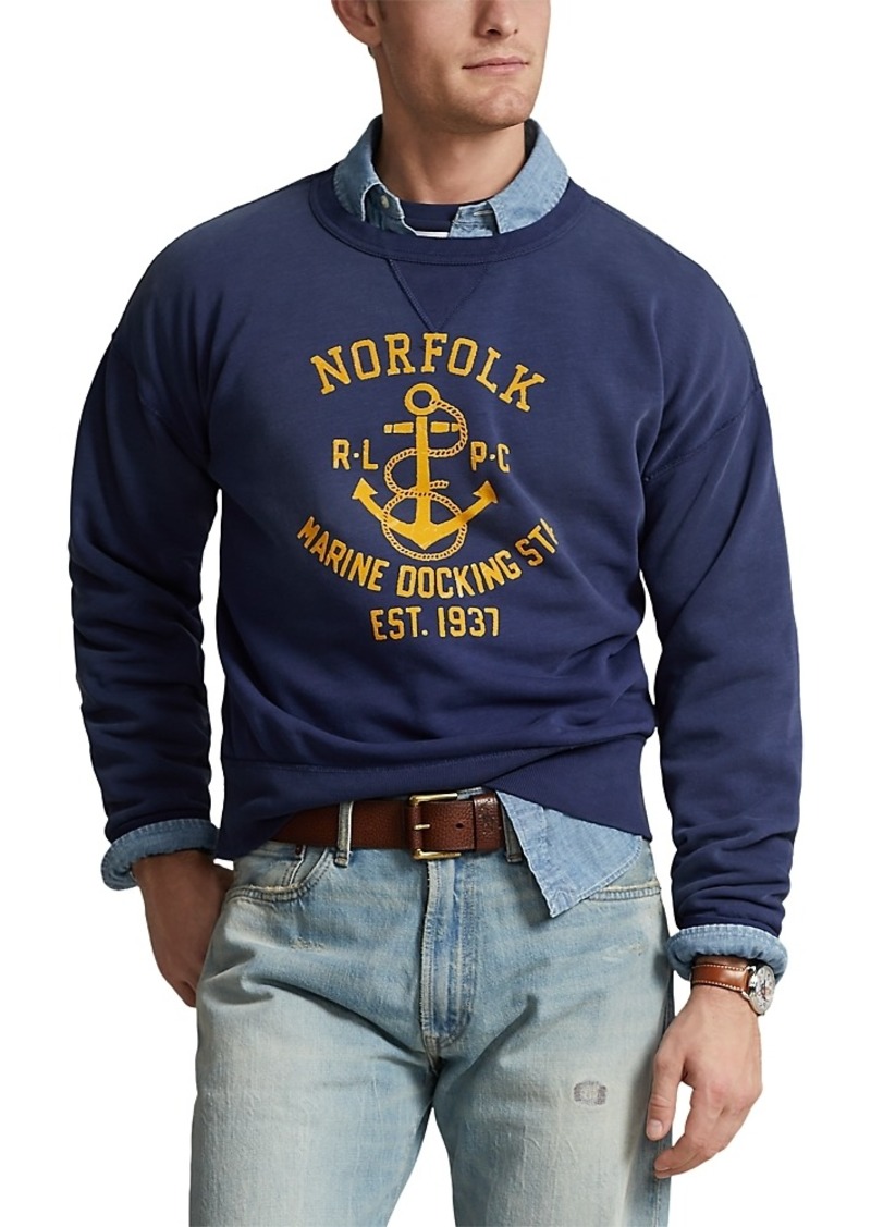 Ralph Lauren Polo Polo Ralph Lauren Cotton Blend Fleece Vintage Fit Crewneck Sweatshirt