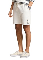 Ralph Lauren Polo Polo Ralph Lauren Cotton Jersey Polo Bear Embroidered 6 Drawstring Shorts