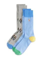 Ralph Lauren Polo Polo Ralph Lauren Crew Dress Socks, Pack of 2