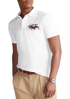 Ralph Lauren Polo Polo Ralph Lauren Custom Slim Fit Triple Pony Polo Shirt 
