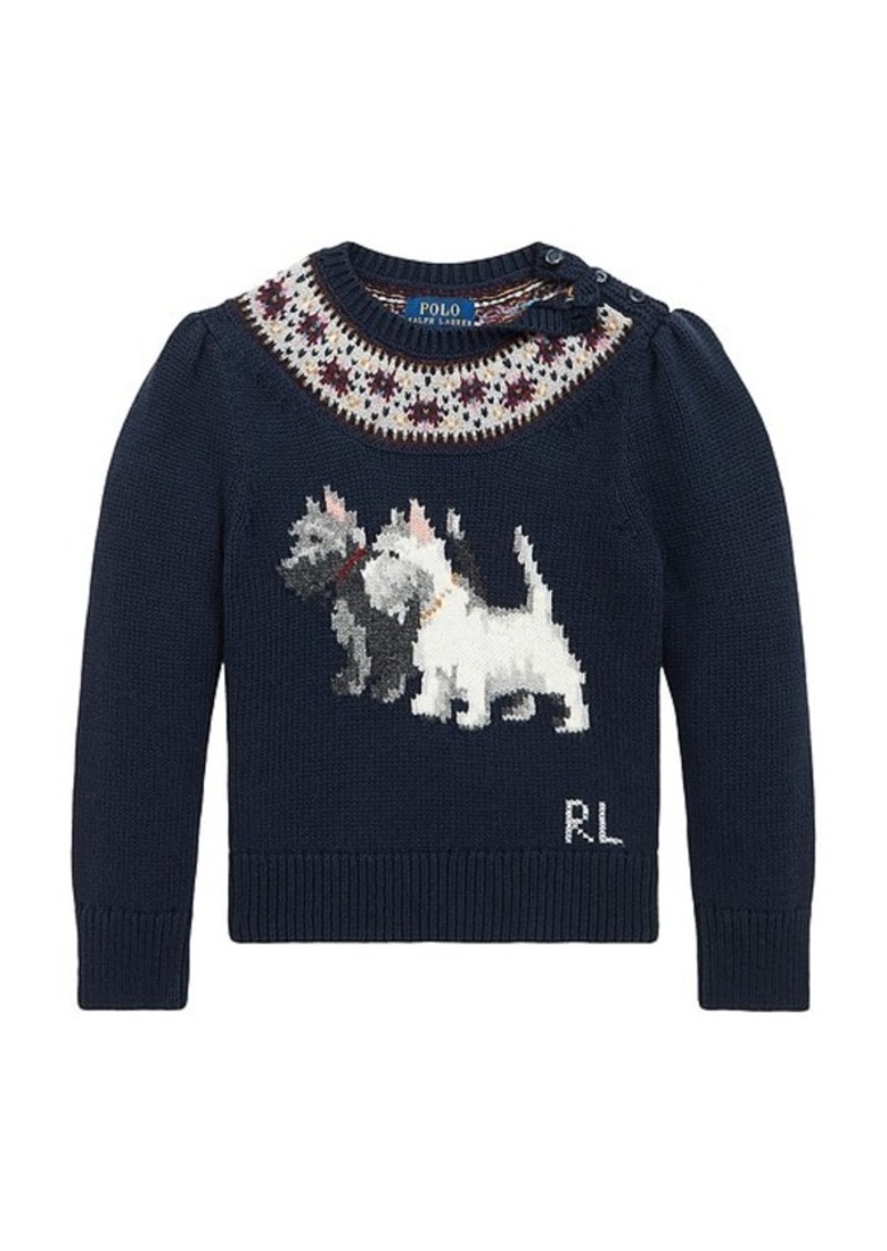 Ralph Lauren: Polo Polo Ralph Lauren Kids Dog Yoke Sweater