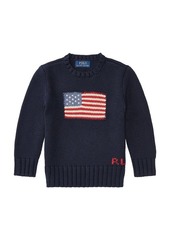 Ralph Lauren: Polo Polo Ralph Lauren Kids Flag Crewneck Sweater