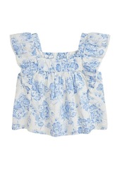 Ralph Lauren: Polo Polo Ralph Lauren Kids Floral Blouse With Ruffle Details