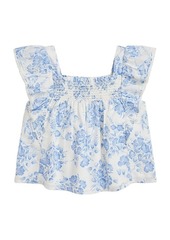 Ralph Lauren: Polo Polo Ralph Lauren Kids Floral Blouse With Ruffle Details