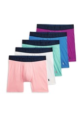Ralph Lauren Polo Polo Ralph Lauren Four Way Stretch Cooling Color Blocked Boxer Briefs, Pack of 5