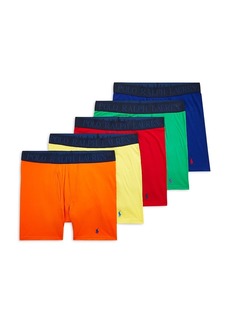 Ralph Lauren Polo Polo Ralph Lauren Four Way Stretch Cooling Color Blocked Boxer Briefs, Pack of 5