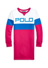 Ralph Lauren: Polo Polo Ralph Lauren Girls' Color Block Logo T Shirt Dress - Big Kid