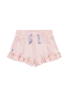 Ralph Lauren: Polo Polo Ralph Lauren Girls' Ruffle Cotton Mesh Shorts - Big Kid