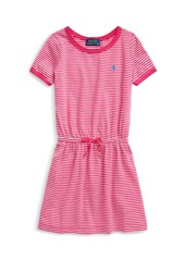 Ralph Lauren: Polo Polo Ralph Lauren Girls' Tie Front Striped Dress - Little Kid