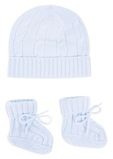 Ralph Lauren: Polo Polo Ralph Lauren Kids Baby cashmere hat and socks set