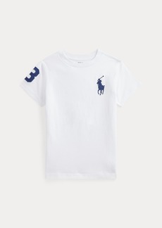 Ralph Lauren: Polo Polo Ralph Lauren Little Boys Big Pony Cotton Jersey T-shirt - White