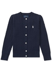 Ralph Lauren: Polo Polo Ralph Lauren Little Girls Cable-Knit Cotton Cardigan