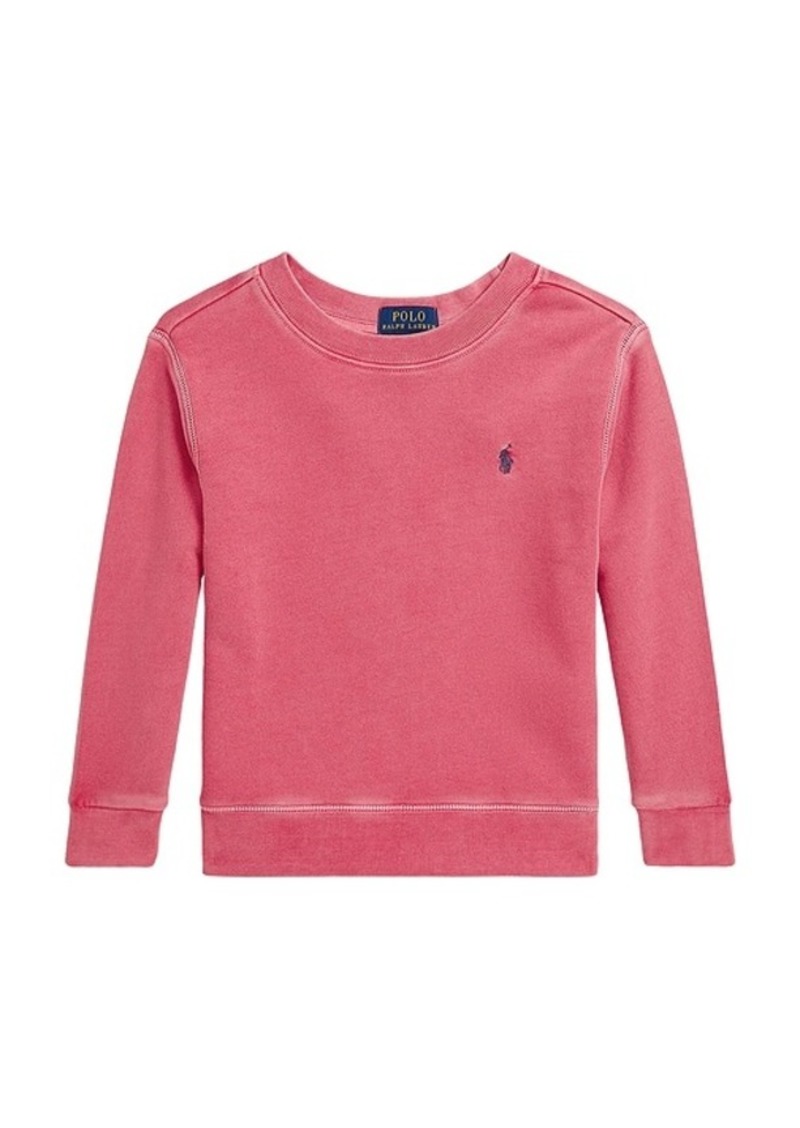 Ralph Lauren: Polo Polo Ralph Lauren Kids Long-Sleeve Cotton Loopback Crewneck Sweatshirt