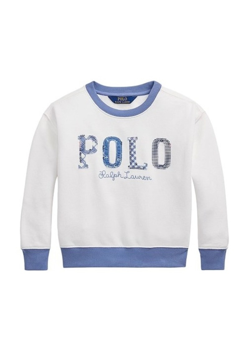 Ralph Lauren: Polo Polo Ralph Lauren Kids Long-Sleeve Polo Logo Bubble Sweatshirt