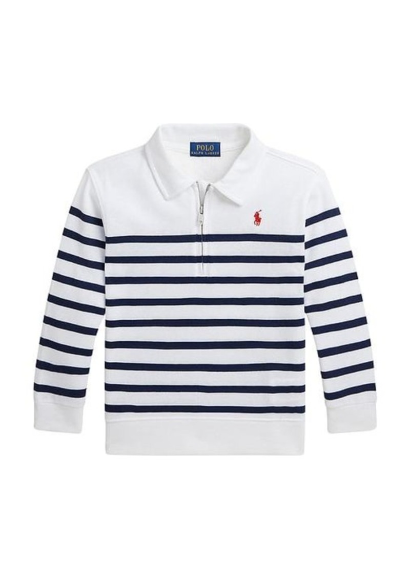 Ralph Lauren: Polo Polo Ralph Lauren Kids Long-Sleeve Spa Terry Half-Zip Sweatshirt