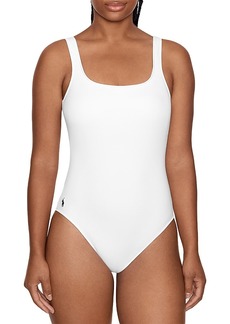 Ralph Lauren: Polo Polo Ralph Lauren Martinique Signature Solids One Piece Swimsuit