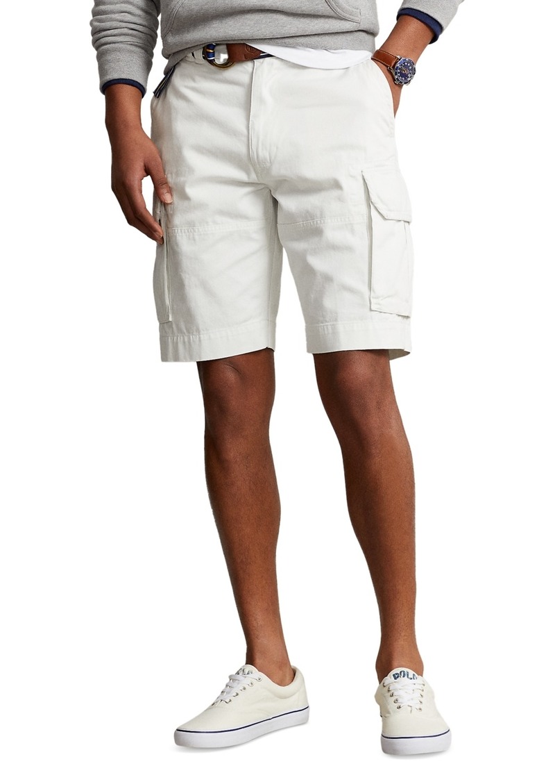 Ralph Lauren Polo Polo Ralph Lauren Men's 10-1/2-Inch Relaxed Fit Twill Cargo Shorts - Deckwash White