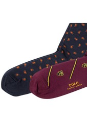 Ralph Lauren Polo Polo Ralph Lauren Men's 2-Pk. Foulard Club Slack Socks - Navy