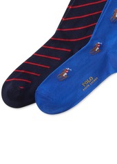 Ralph Lauren Polo Polo Ralph Lauren Men's 2-Pk. Knit-In Pony Slack Socks - Royal Blue