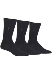 Ralph Lauren Polo Polo Ralph Lauren Men's 3 Pack Super-Soft Dress Socks - Black