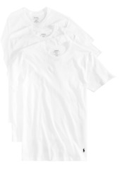Ralph Lauren Polo Polo Ralph Lauren Men's Undershirt, Slim Fit Classic Cotton Crews 3 Pack