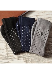 Ralph Lauren Polo Polo Ralph Lauren Men's 3-Pk. Classic Dot Dress Socks - NAVY BLUE