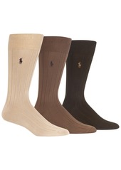 Ralph Lauren Polo Polo Ralph Lauren Men's 3-Pk. Supersoft Rib Dress Socks - Navy