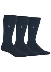 Ralph Lauren Polo Polo Ralph Lauren Men's 3-Pk. Supersoft Rib Dress Socks - Navy