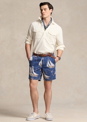 Ralph Lauren Polo Polo Ralph Lauren Men's 8-Inch Straight-Fit Sailboat Twill Shorts - Helms Anchor Blue