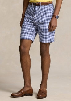 Ralph Lauren Polo Polo Ralph Lauren Men's 9-Inch Classic Fit Gingham Chino Shorts - Bsr Royal/white