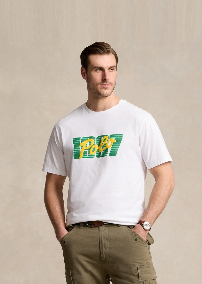 Ralph Lauren Polo Polo Ralph Lauren Men's Big & Tall Graphic-Print T-Shirt - White