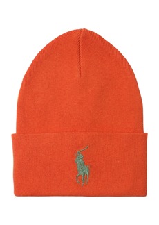 Ralph Lauren: Polo Polo Ralph Lauren Men's Big Pony Cuff Hat - Spectrum Orange