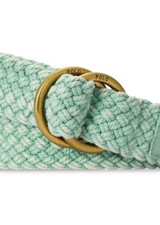 Ralph Lauren Polo Polo Ralph Lauren Men's Braided Cotton Belt - Faded Mint