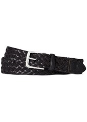 Ralph Lauren Polo Polo Ralph Lauren Men's Braided Leather & Cotton Belt - Polo Black/polo Black