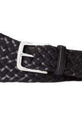 Ralph Lauren Polo Polo Ralph Lauren Men's Braided Leather & Cotton Belt - Polo Black/polo Black