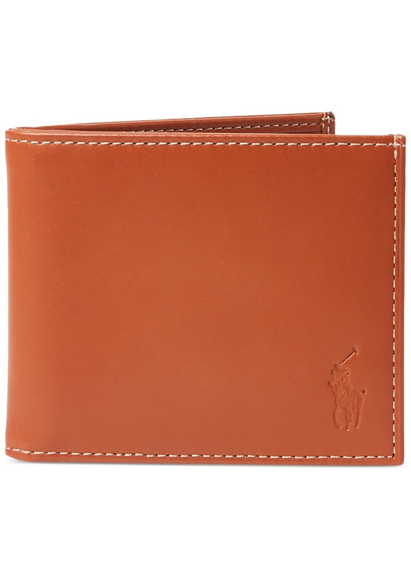 Ralph Lauren Polo Polo Ralph Lauren Men's Burnished Leather Billfold - Brown