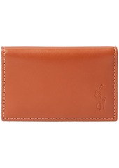 Ralph Lauren Polo Polo Ralph Lauren Men's Burnished Leather Card Wallet - Brown