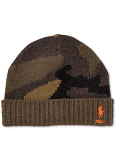 Ralph Lauren Polo Polo Ralph Lauren Men's Camo Knit Beanie - Olive Mult