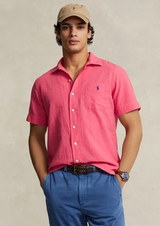 Ralph Lauren Polo Polo Ralph Lauren Men's Classic-Fit Linen-Cotton Camp Shirt - Pale Red