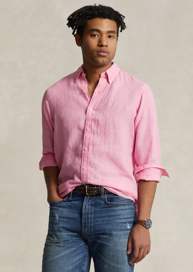 Ralph Lauren Polo Polo Ralph Lauren Men's Classic Fit Linen Shirt - Florida Pink