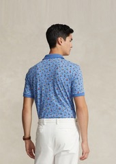 Ralph Lauren Polo Polo Ralph Lauren Men's Classic-Fit Patterned Soft Cotton Polo Shirt - Preppy Woodblock/summer Blue