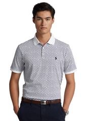 Ralph Lauren Polo Polo Ralph Lauren Men's Classic-Fit Patterned Soft Cotton Polo Shirt - Preppy Woodblock/summer Blue