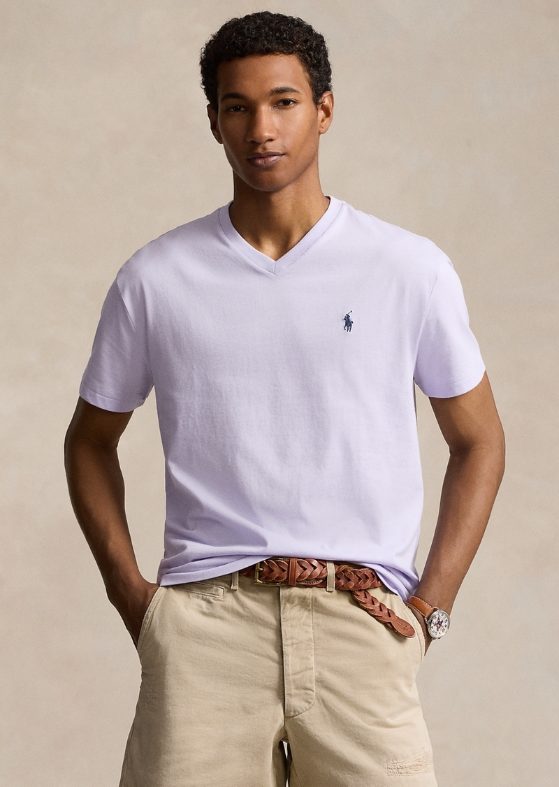 Ralph Lauren Polo Polo Ralph Lauren Men's Classic-Fit V Neck T-Shirt - Flower Purple