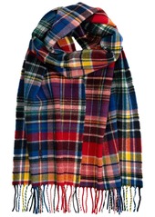 Ralph Lauren Polo Polo Ralph Lauren Men's Woolen Plaid Scarf - Royal Multi